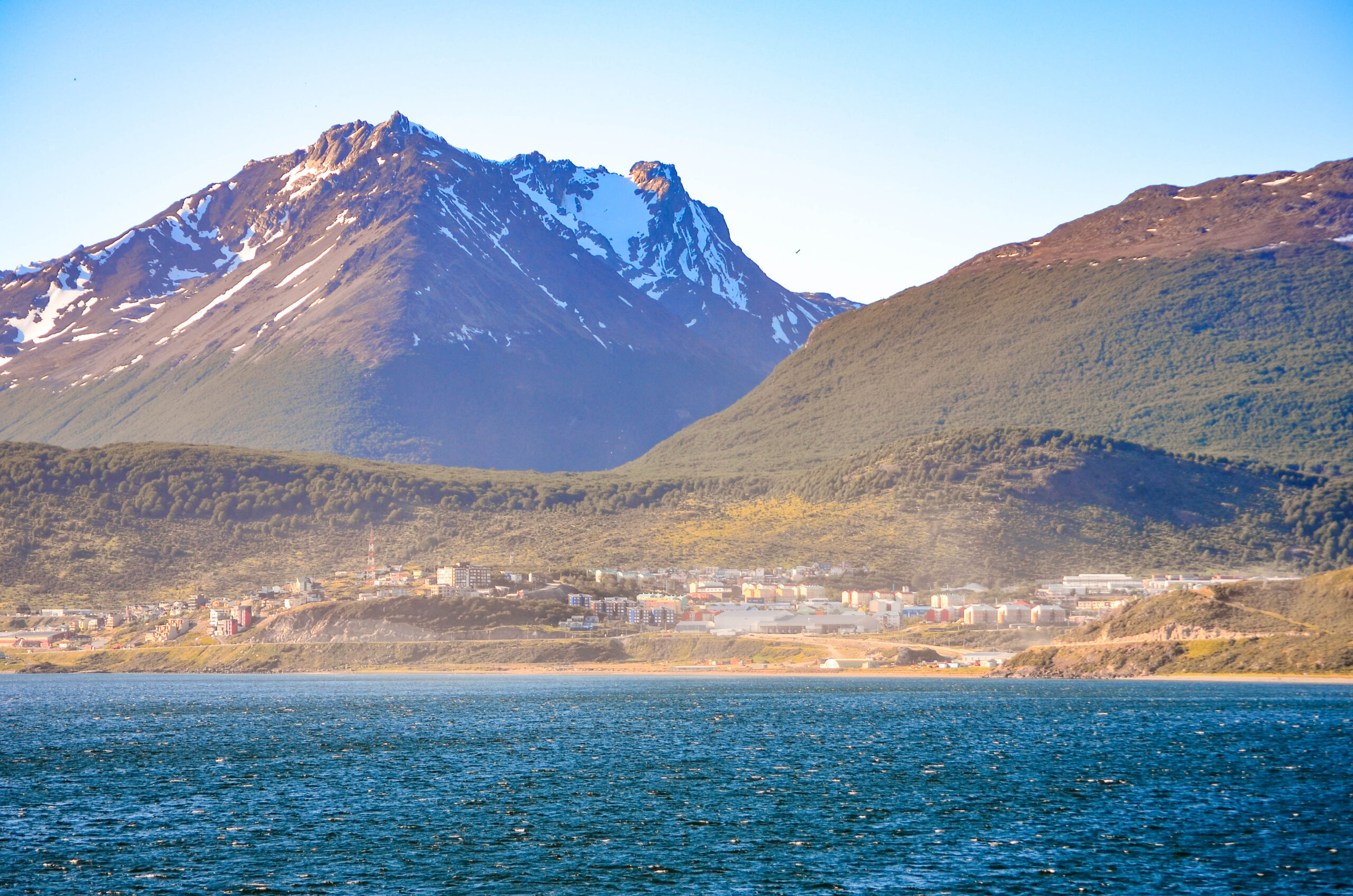 Ushuaia, Argentina, viewed from the Beagle Channel